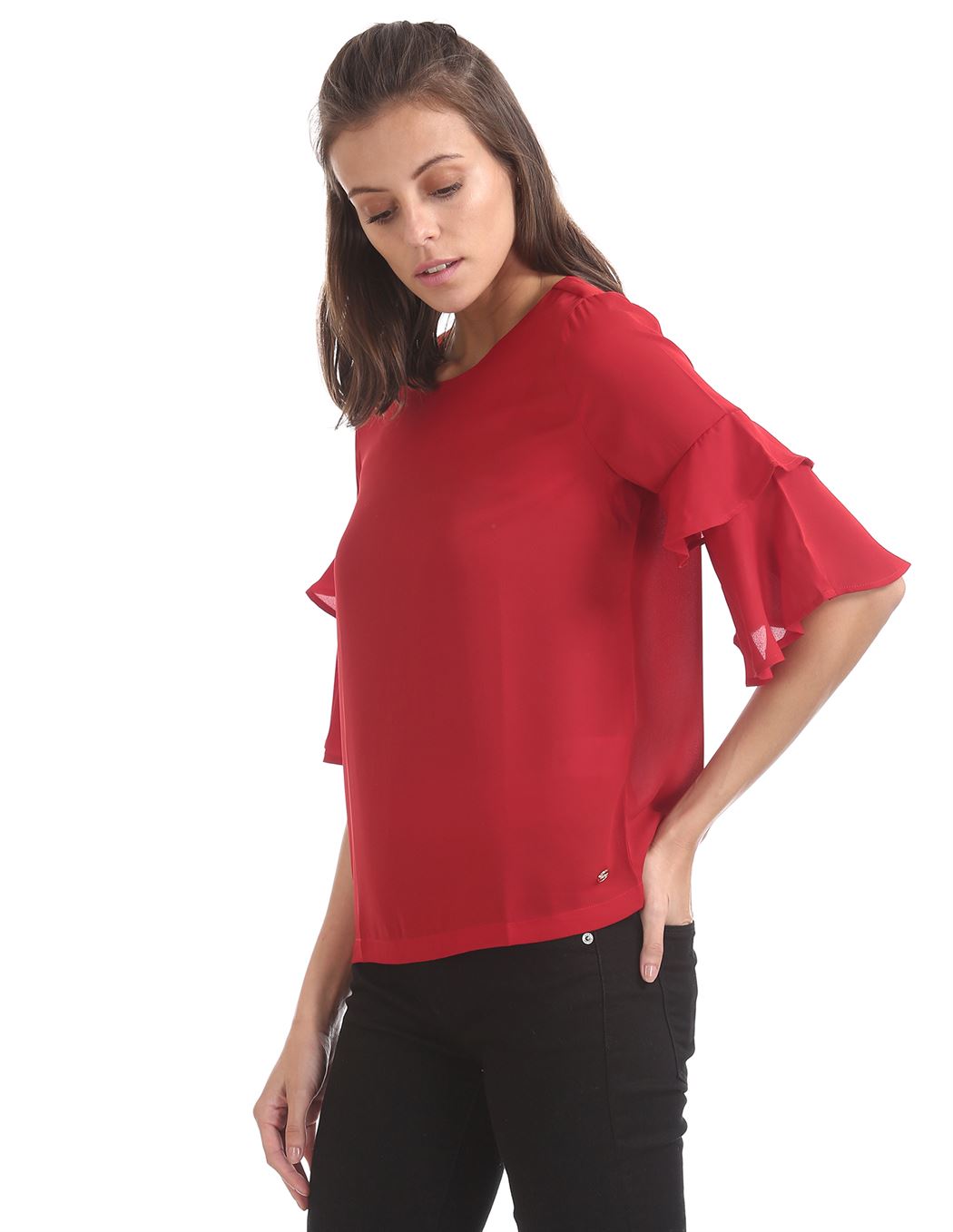 U.S. Polo Assn. Women Casual Wear Solid Top